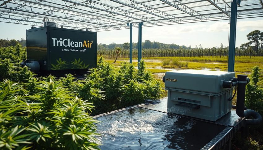 TriCleanAir cannabis fertilizer runoff treatment