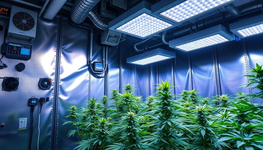 cannabis grow room climate control